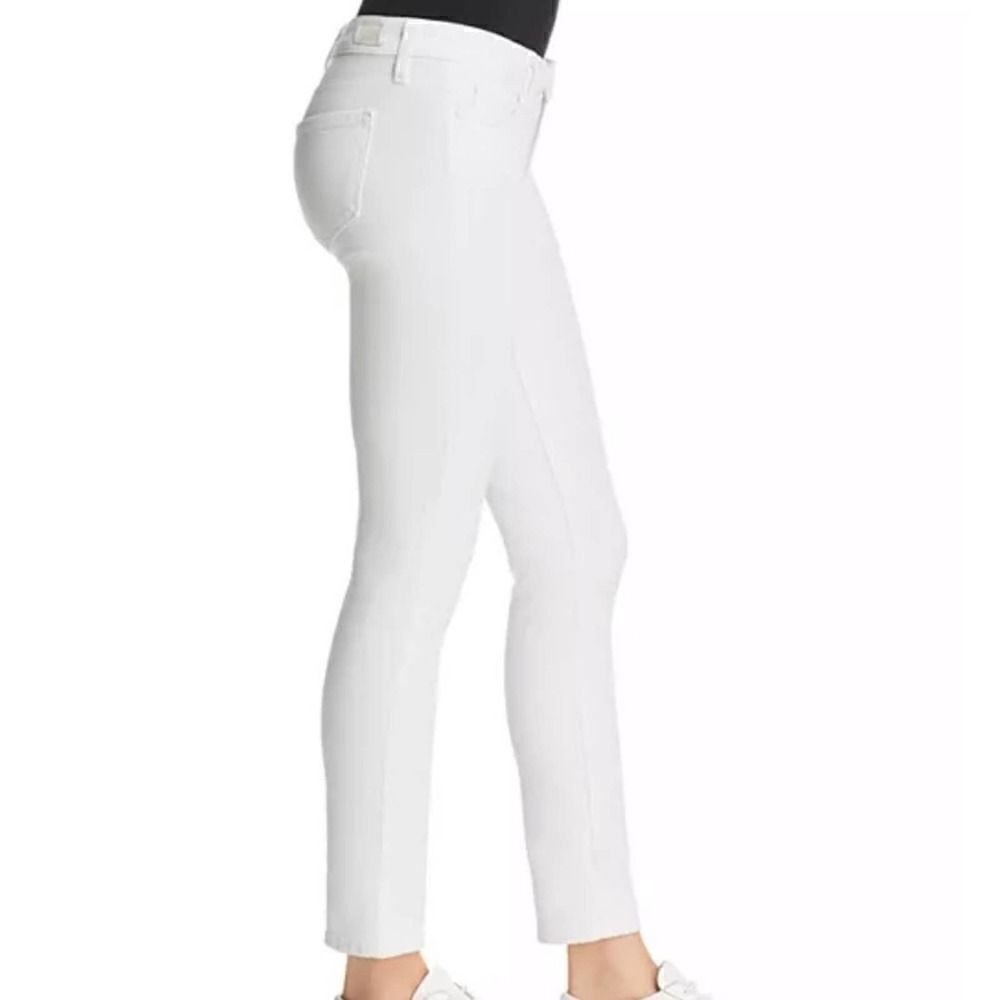 Paige Skyline Ankle Peg Jeans in Crisp White